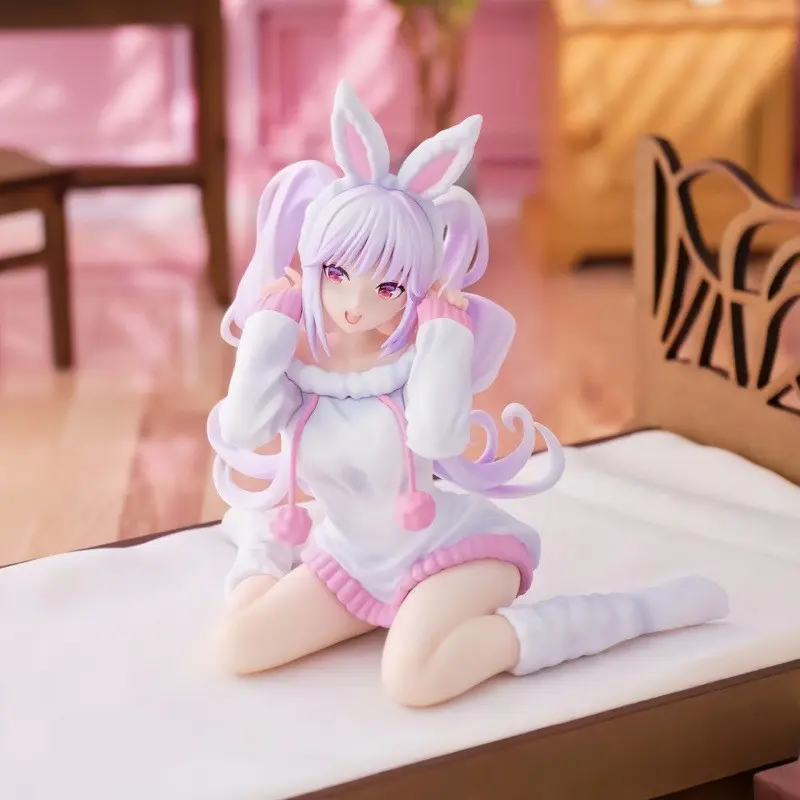 Nikke The Goddess of Victory Alice Figure 12cm Kneeling Home Mini Decor for PC Case & Desk, Cute Anime Collectible PVC Figures Gift