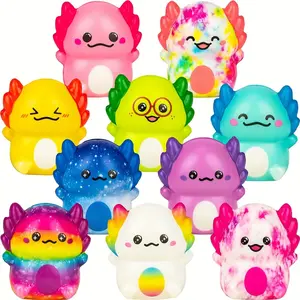 Christmas Party Favors 6pcs Mini Axolotl Multi-item Party Favor Packs Easter Party Favors Gifts Games Prizes Cheap Toys Home Decorations's Day Gifts Random Color
