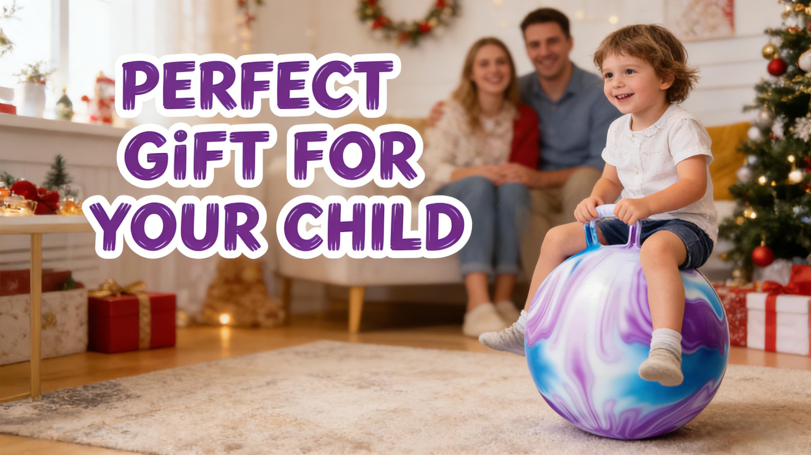 Hopping Ball for Kids, Teens  - Fun Bouncy Ball with Handle,18 Inches Bouncy Ball with Handles, Bouncing Bounce Balls Hopper, Inflatable Clouds Bounce Hopper Toy with Pump for Kids Ages 3-10,Active Play for Family Activities & Indoor/Outdoor Sports