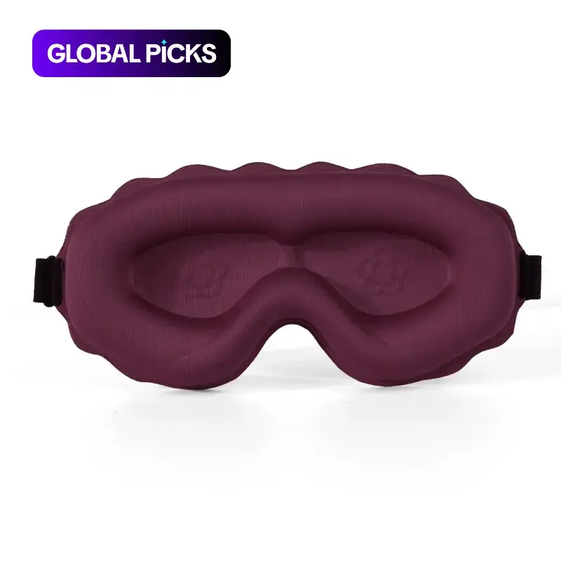3D Sleep Mask, Ultra-Soft Skin-Friendly Eye Cover with Lash-Extension-Friendly Design, 100% Light-Blocking Blackout Eye Mask Night Mask for Women and Men #GLOBAL PICKS
