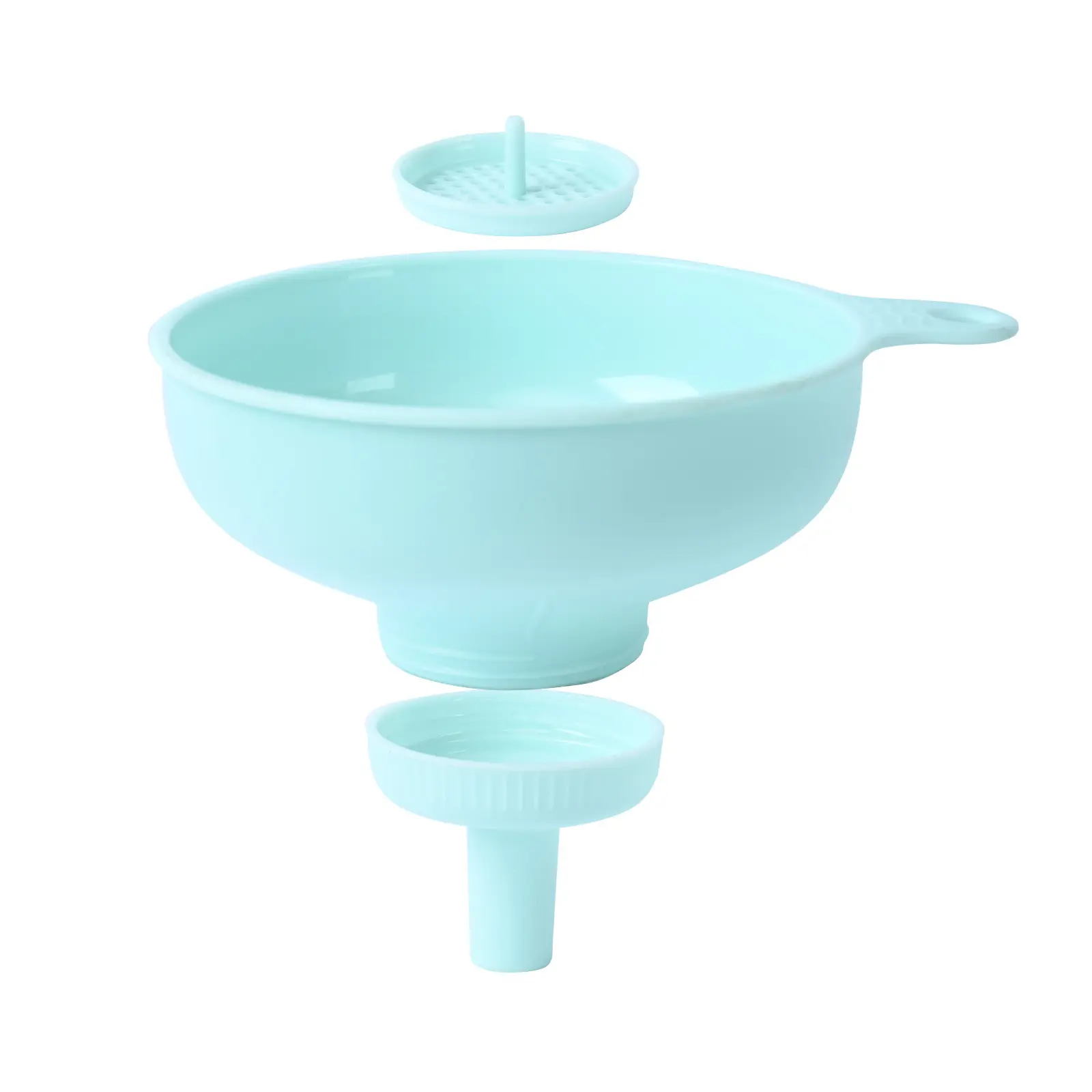 Plastic wide mouth narrow mouth funnel salad sauce large diameter funnel jam funnel household multi-functional oil leak wine leak