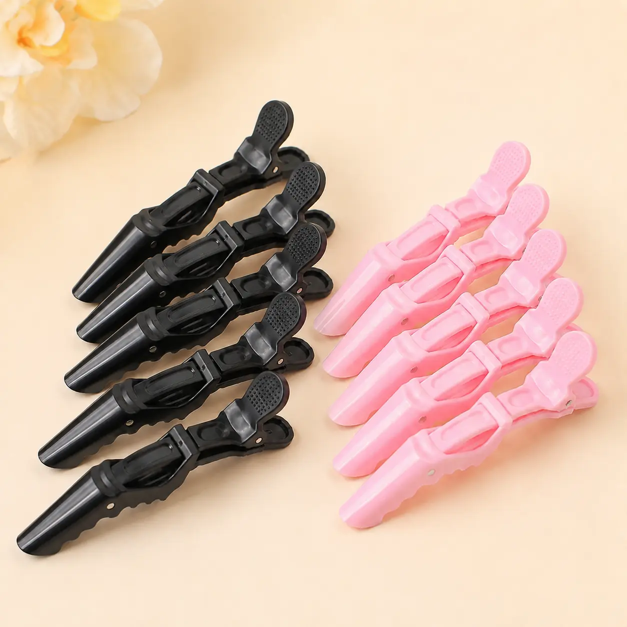 5pcs Alligator Hair Clips, Professional Non-Slip Hair Styling Clips, Plastic Salon Sectioning Clips for Women,costume