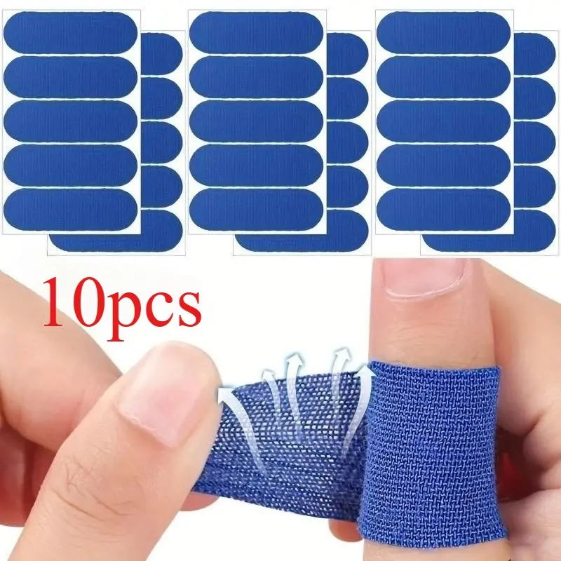 10 Pcs Sport Thumb Support Tape, Elastic Finger Tape, Durable PVC Material, Hand Wash Only, Stretch Design, for Bowling, Golf, Fitness, Sports
