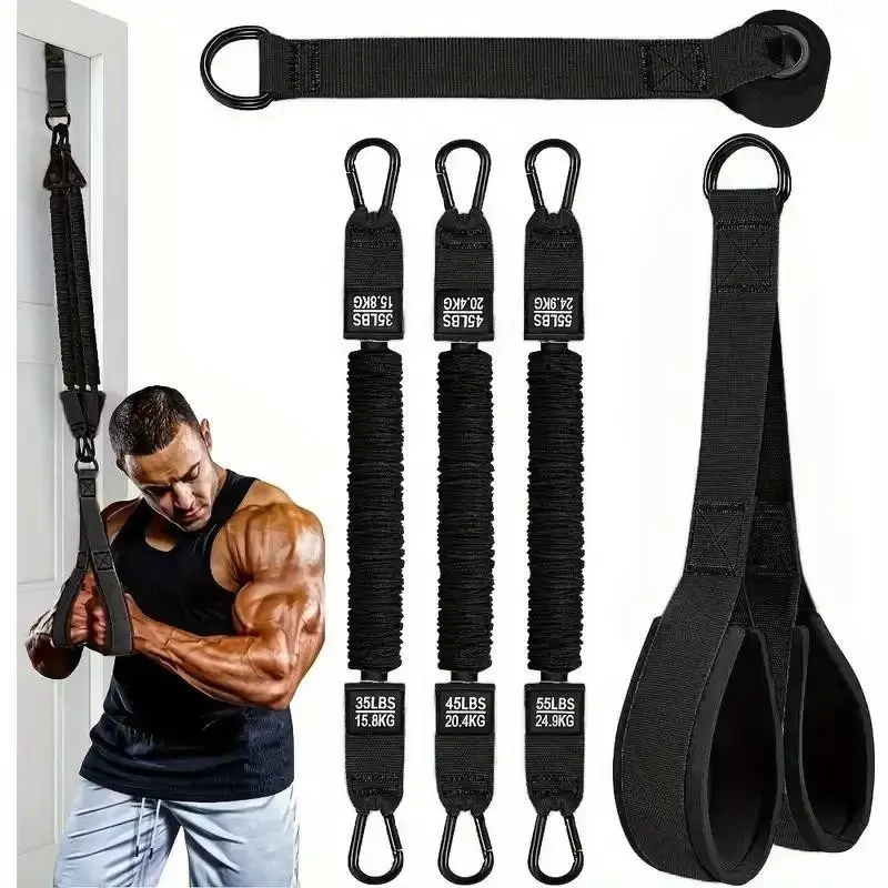 Adjustable Resistance Training Equipment, Resistance Bands for Tricep Push, Face Pull, Home Exercise Gear, Bicep Curls, Home Gym Set, Home Gym Kit, Home Workout Equipment, Fitness Equipment
