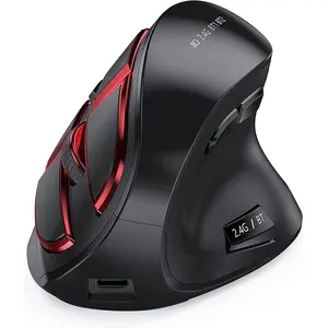 Wireless Mouse Dual Model Rechargeable Optical USB Ergonomic Vertical Right-Handed Mouse Compatible Mac Windows in Stock
