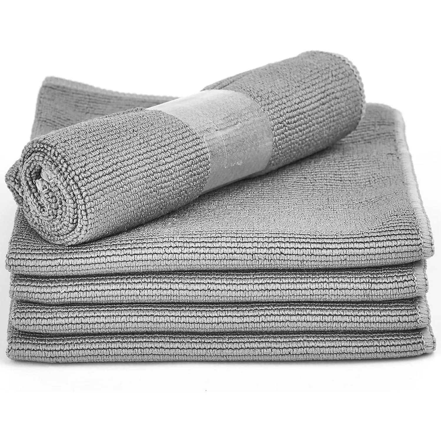 Anti Static Microfiber Record Cleaning Cloth - 5 pk - The Audiophiles Anti-Scratch Lint & Dust Magnets - 7X Capillary Absorption LP & Record Cover Cleaner Protector Cleaning Cloths