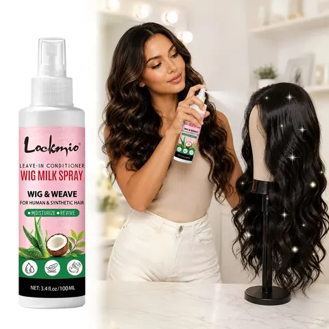 1PC/2PCS/3PCS Wig Milk Spray Wig Spray for Synthetic Hair, Leave-In Conditioner Spray for Hair Wigs, Conditioner ＆ Detangler 2 in 1 Moisturize Spray, Hydrates & Replenishes Synthetic Wigs Easy Combing 3.4fl.oz/100ml Haircare Product