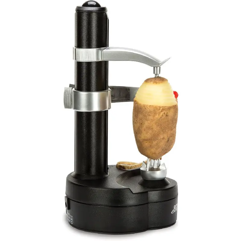Electric Peeler - 2 Spare Blades - Safe & Easy to Use - Effortlessly Peels Vegetables and Fruit