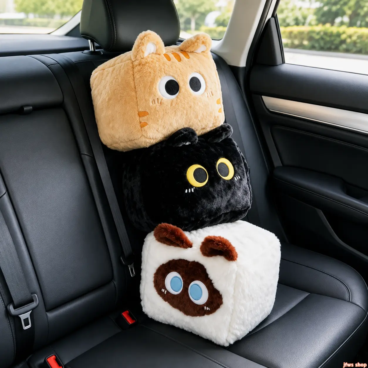 2026 New Multicolor Geometric Cat Print Plush Cube Pillow Soft Fluffy Cushion Decorative Throw Pillow for Home Bedroom Dorm Office Sofa Car, Cozy Comfortable Hand Washable Filled Cat-Themed Bedding Accessory, Ideal Gift for Cat Lovers UK Design homedecor
