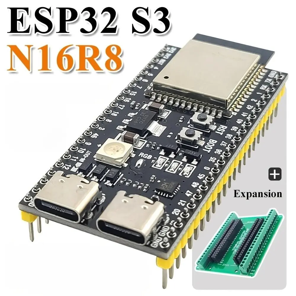 High-Quality Esp32-S3-N16r8 Development Board, Beginner Kit with 44-Pin Expansion, Ideal for Robotics DIY Projects, Compatible with Arduino Ide