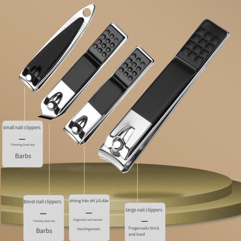 24Pcs Professional Manicure Set, Black Stainless Steel Nail Clipper Kit with Travel Case, Portable Grooming Scissors & Pedicure Tools for Hand Facial Foot Care, Ideal Gift for Men and Women