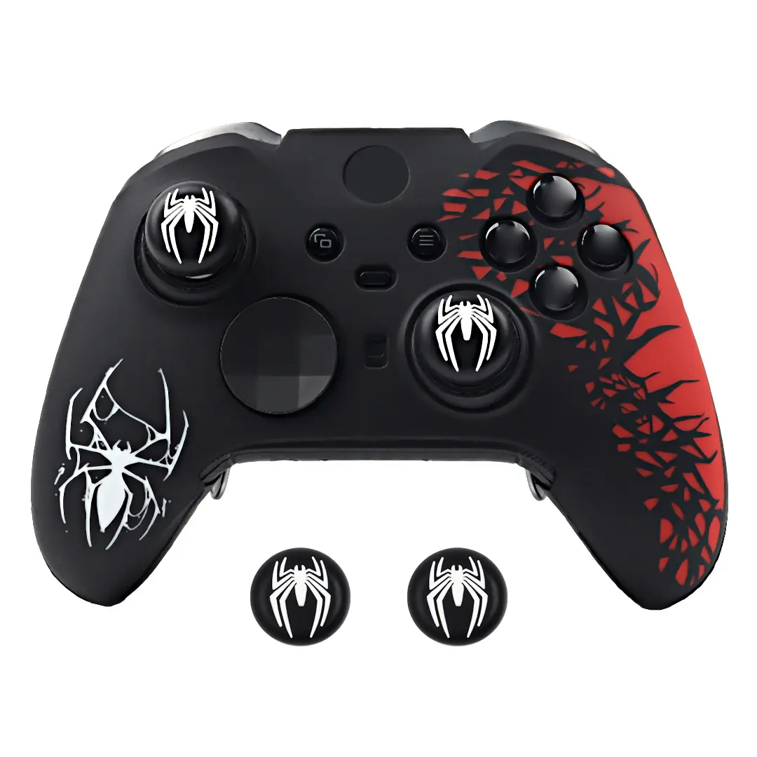 Laser Engraved Silicone Case Anti-Slip Grip Joystick Cover For Xbox Elite Series 2 Controller Skin Gaming Accessories Covers Console Controller Accessories