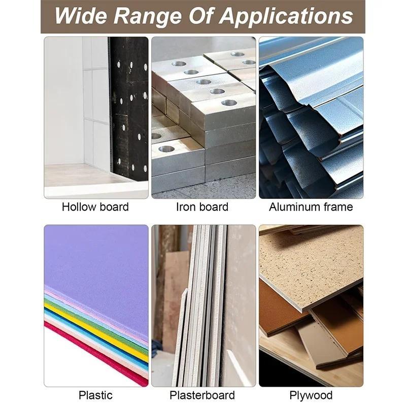 M4-M8 Flower Shaped Expansion Screw & Nut Combination, Anchor Screws, Hardware Accessories for License Plate, Hollow Wall, Advertising Board (Screw + Nut Equals 1 Count)