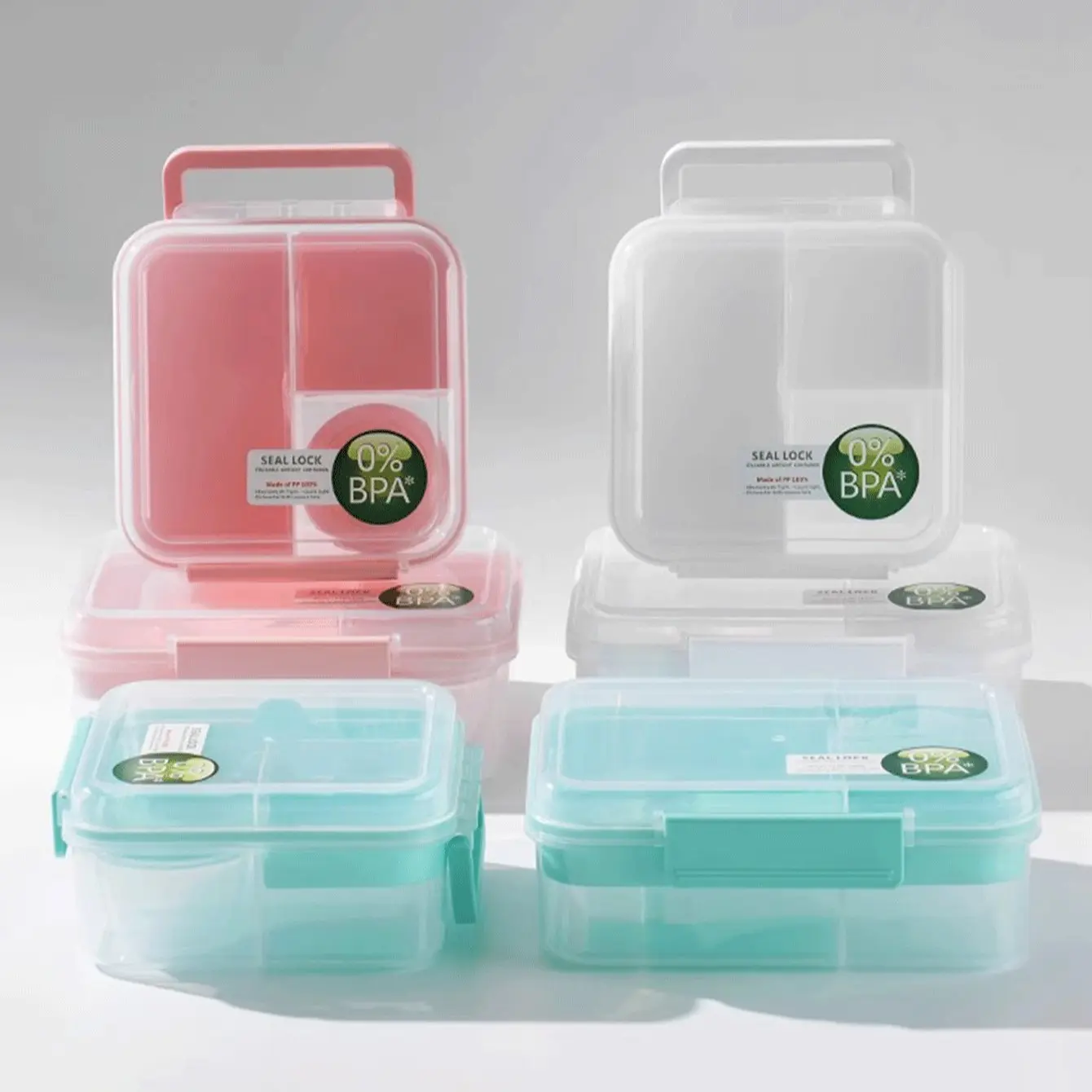 Square Lunch Box, Sealed Freshness Leak-Proof, Portable Bento Box for Students and Office Workers, Convenient Meal Container