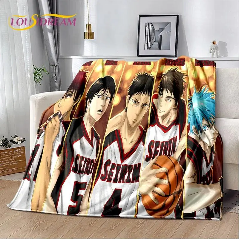Cartoon K-Kuroko's Basketball Anime Blanket,Soft Throw Blanket for Home Bedroom Bed Sofa Picnic Travel Office Cover Blanket Kids Cozy Vibes, Holiday Gift, Must-Have, Book Lover, Comfortable Throw, Warm Blanket, Fantasy Fans, Winter Decor, Gift