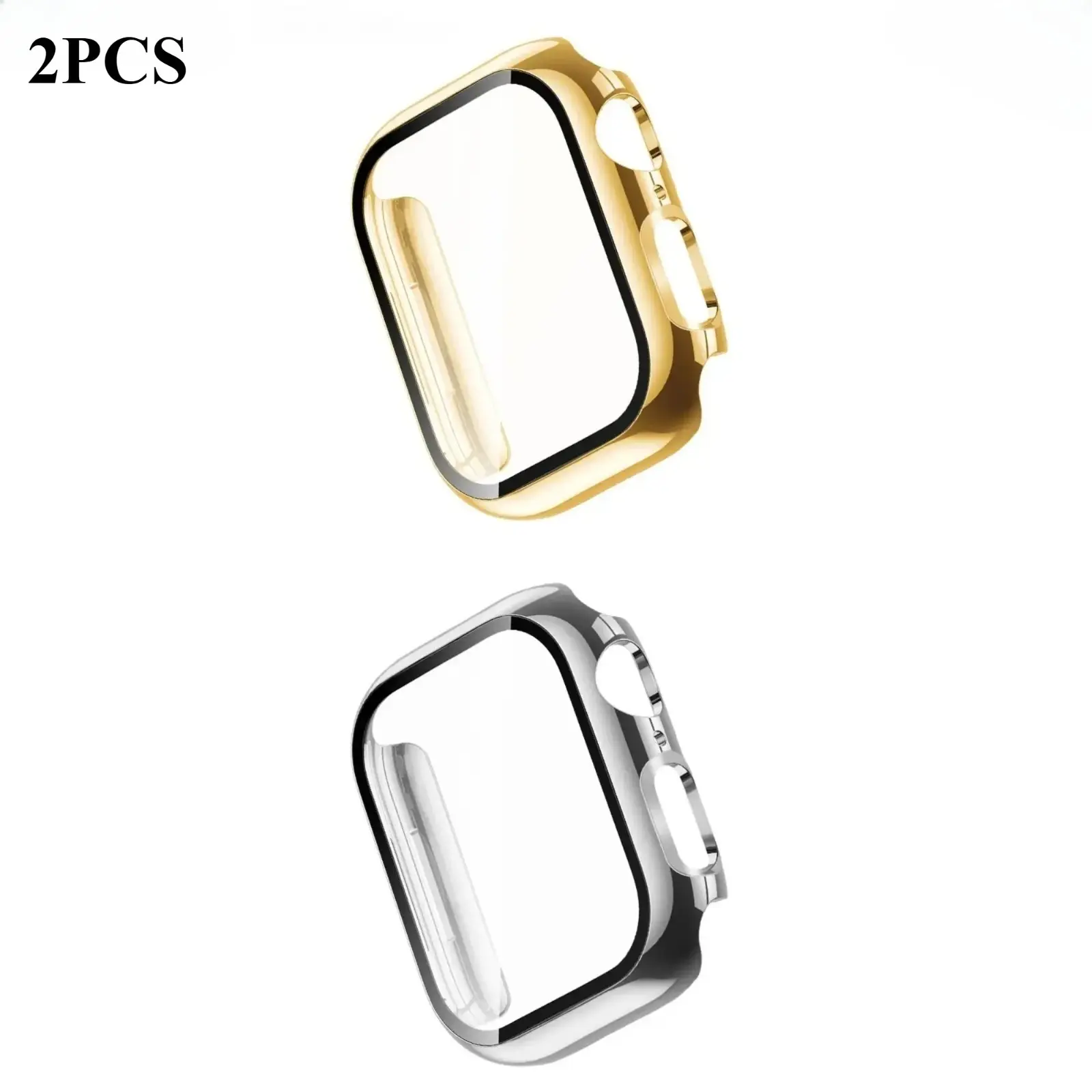 Solid PC Cover Case Protection Compatible with Apple Watch 40/41/42/44/45/46/49mm Screen Protective with Film Wearable Accessories