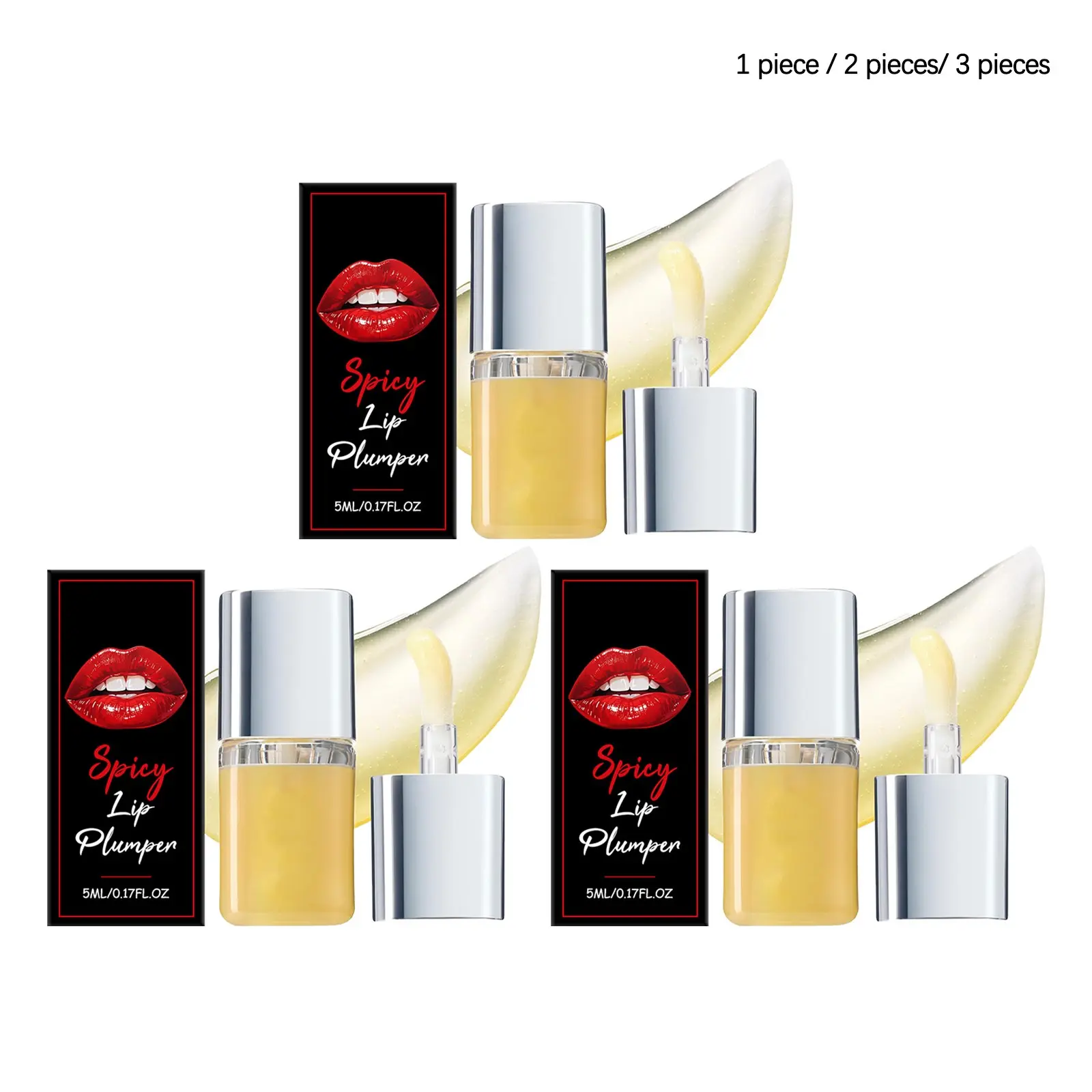 Glossy Plump Lip Oil (5ML/5ML*2/5ML*3), Gentle Care, Moisturizing, Smooth and Soft, Improves Skin Texture, Daily Care