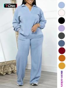 women's solid long sleeve sweatshirt & drawstring waist pants set, casual fashion cozy two-piece outfits for daily outdoor wear, women clothes for all seasons