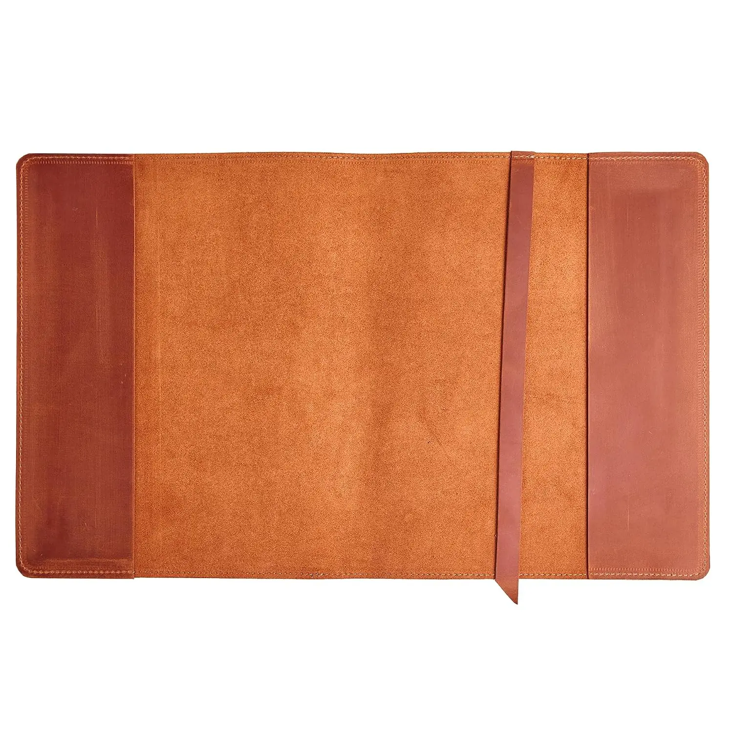 TORAKIP  Journal Cover A4 – Refillable Notebook Cover with -in Bookmark, Large Leather Cover for  Letter 8.5" x 11" Inserts (Notebook Not Included), Warm Brown