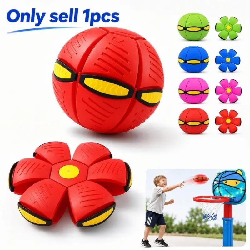 Elastic Kick Ball for Kids, Magic Ball, Stress Relief Toy, Glow and Transform on Impact, Pet Toy, Fun Interactive Plaything for Children