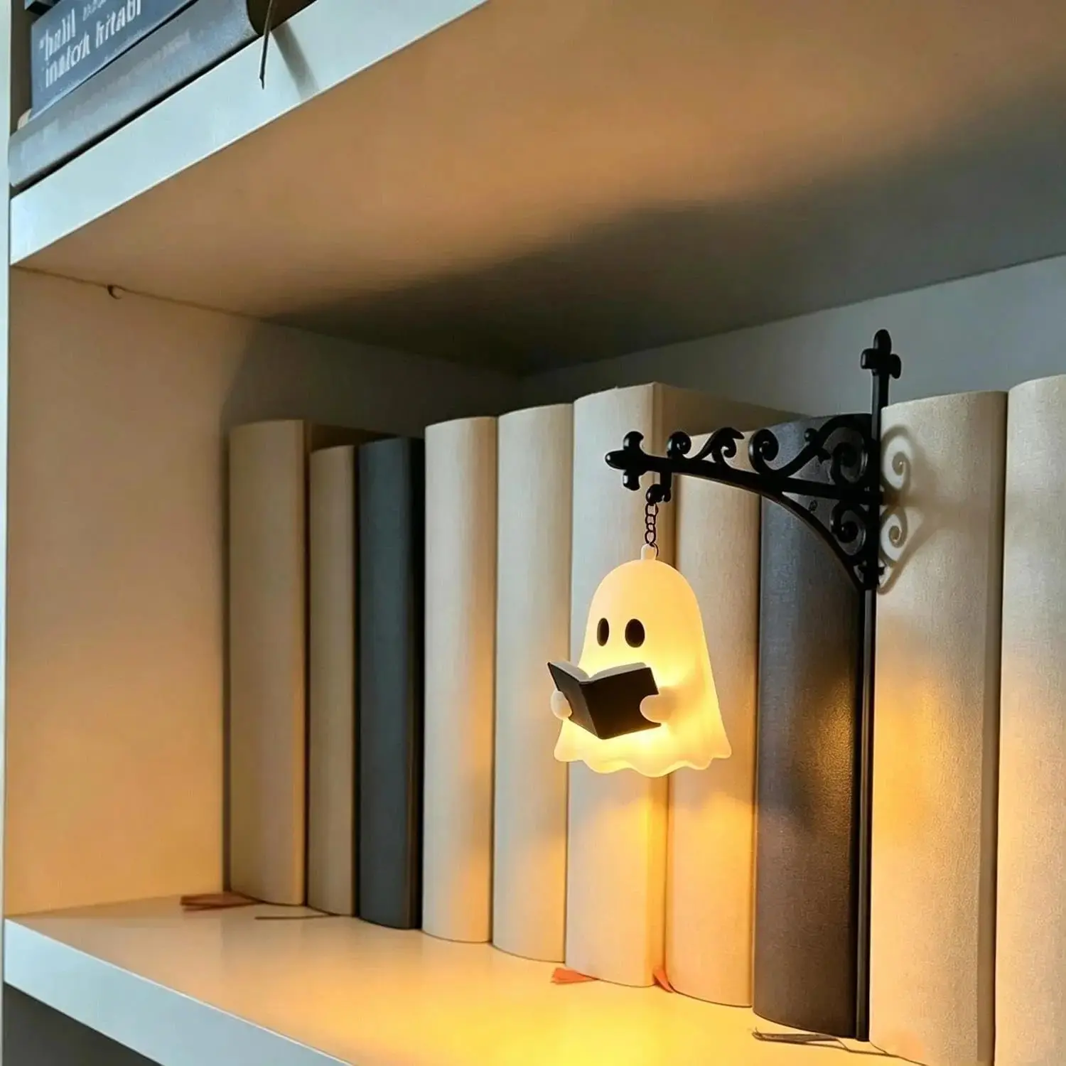 Library Lantern Decorative Bookshelf Lighting, Halloween Decoration, Stylish Shelf Lamp, Perfect for Home & Office Aesthetics