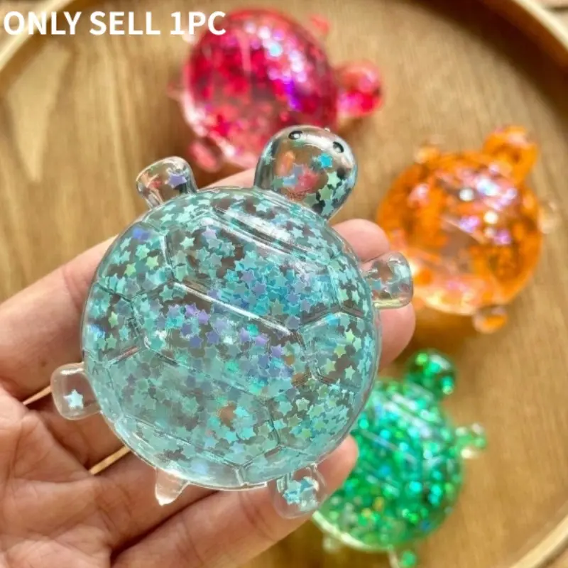 Sensory Soothing Toys, Shiny Squeeze Turtle, Stress Relief Balls, Soft Anti-Anxiety Toys, Party Snacks, Birthday Gifts, Gift Box Fillers