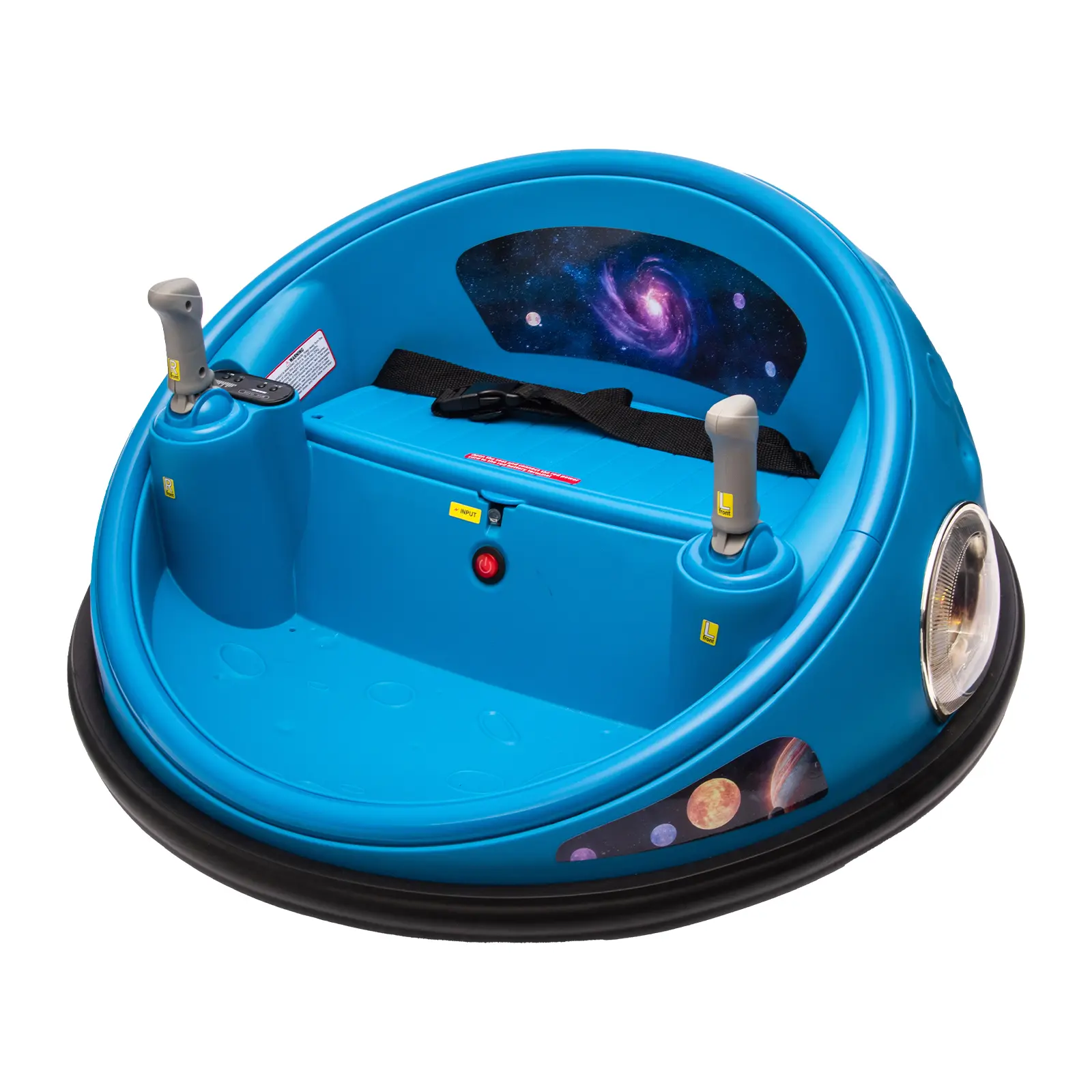 Garvee 12V Kids Electric Bumper Car – 360° Spinning Ride-On Vehicle with Remote Control, LED Lights, Music, Dual Joysticks, Soft Safety Bumper, Indoor Outdoor Play for Boys & Girls
