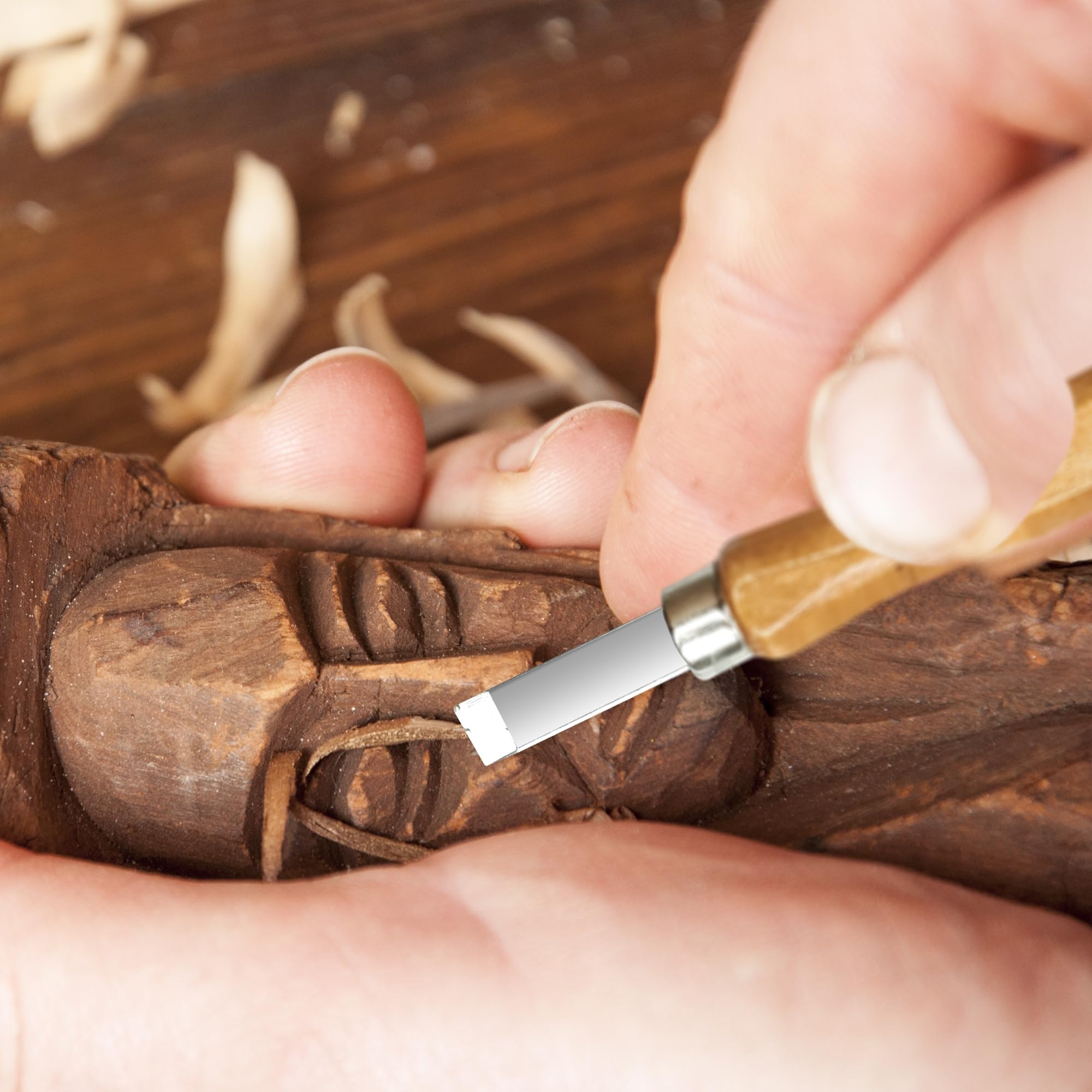 12-Piece Wood Hand Carving Tool Set, Carpentry Kit for Beginner DIY Sculpture - Home Improvement Building Supplies, 12 Pcs
