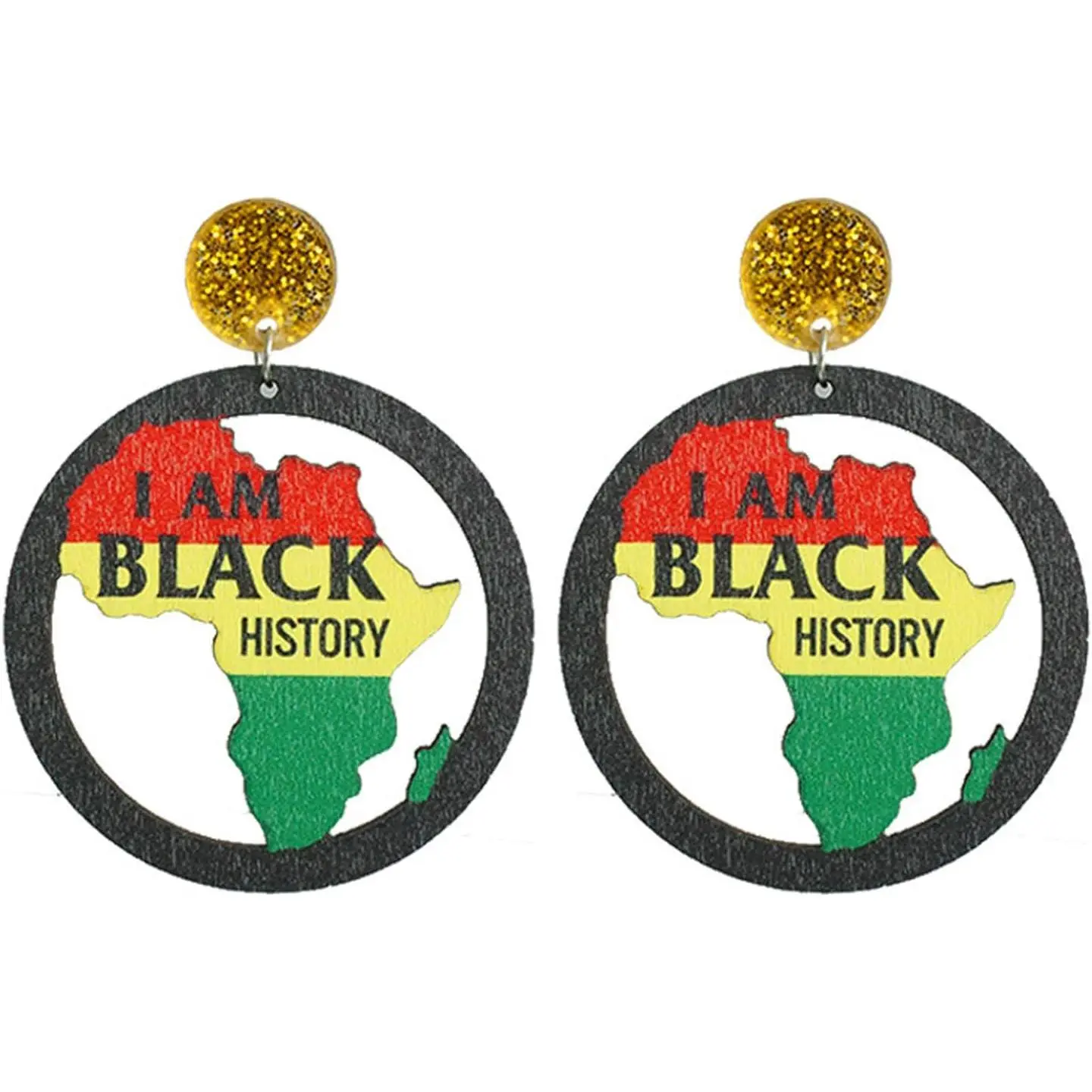 Earrings Retro Bohemian Multilayer Round Geometric Dangling Eardrop Colorful Lightweight Wooden Map Leaf Triangle Drop Earring Ethnic Style  for Women