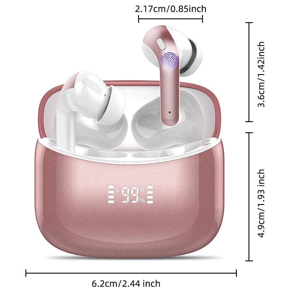 In-ear Design Wireless Earphones, Deep Bass Wireless Earbuds, Sports Headphones with Mic, BT Gaming Headset with Digital Display Charging Case, Earphones, Stocking Fillers Gift