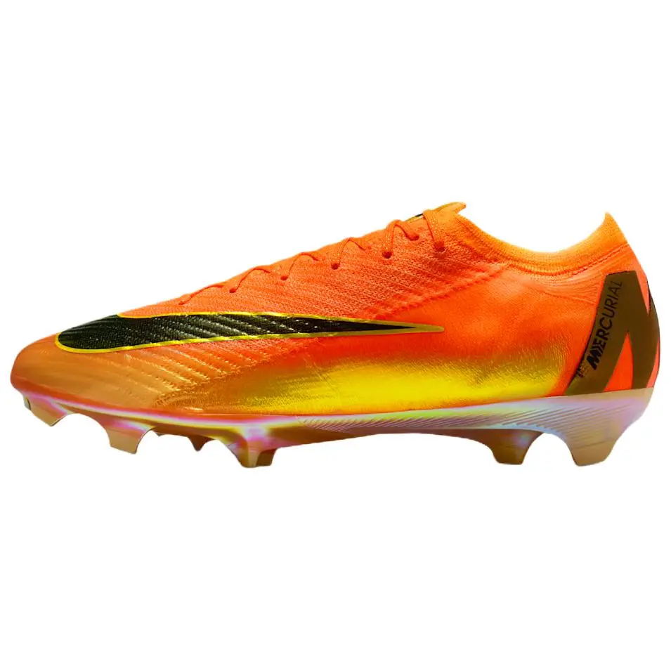 Nike Mercurial Vapor 16 Elite FG Firm Ground Soccer Cleats - Men's/Women's Footwear Technology, Gold Black House White Design, Comfortable Official Maison Mihara Shoes