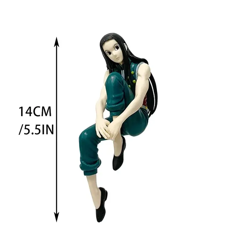 14cm Hunter*Hunter Anime Figure Phantom Troupe Hisoka Action Figure Noodle Stopper Room Decoration Noodle Stopper PVC Model Toys