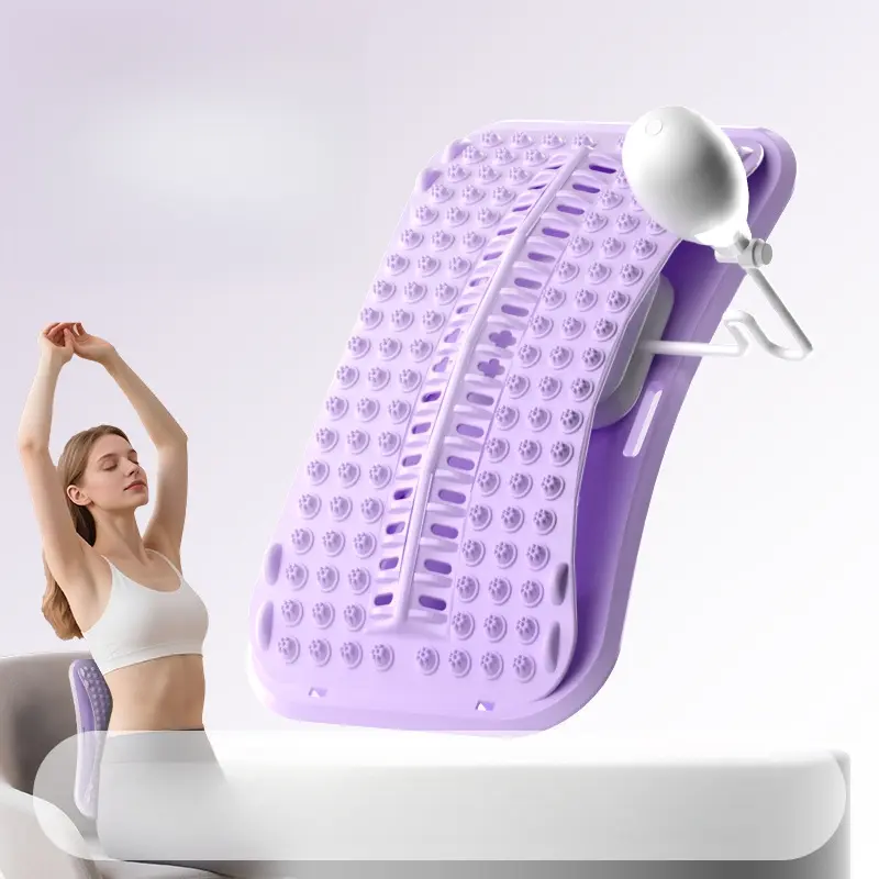 Lumbar reliever, back and waist correction device, lumbar protrusion traction column, exercise and fitness equipment, stretcher, yoga