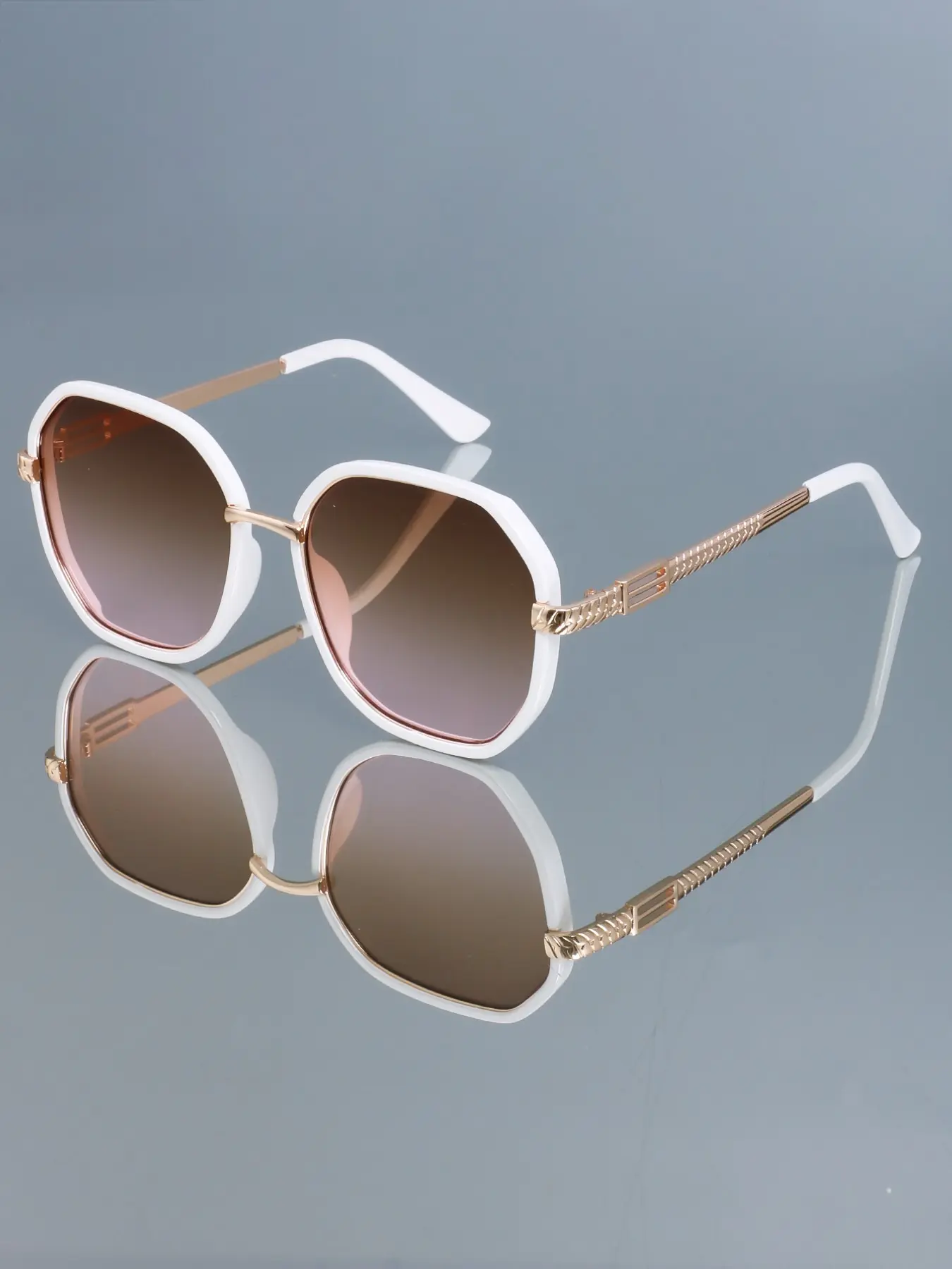 New Trendy Retro Round Metal Glasses, Unisex Fashion Eyewear, Casual Style, All Seasons, Decorative Lens, Perfect for Parties and Travel