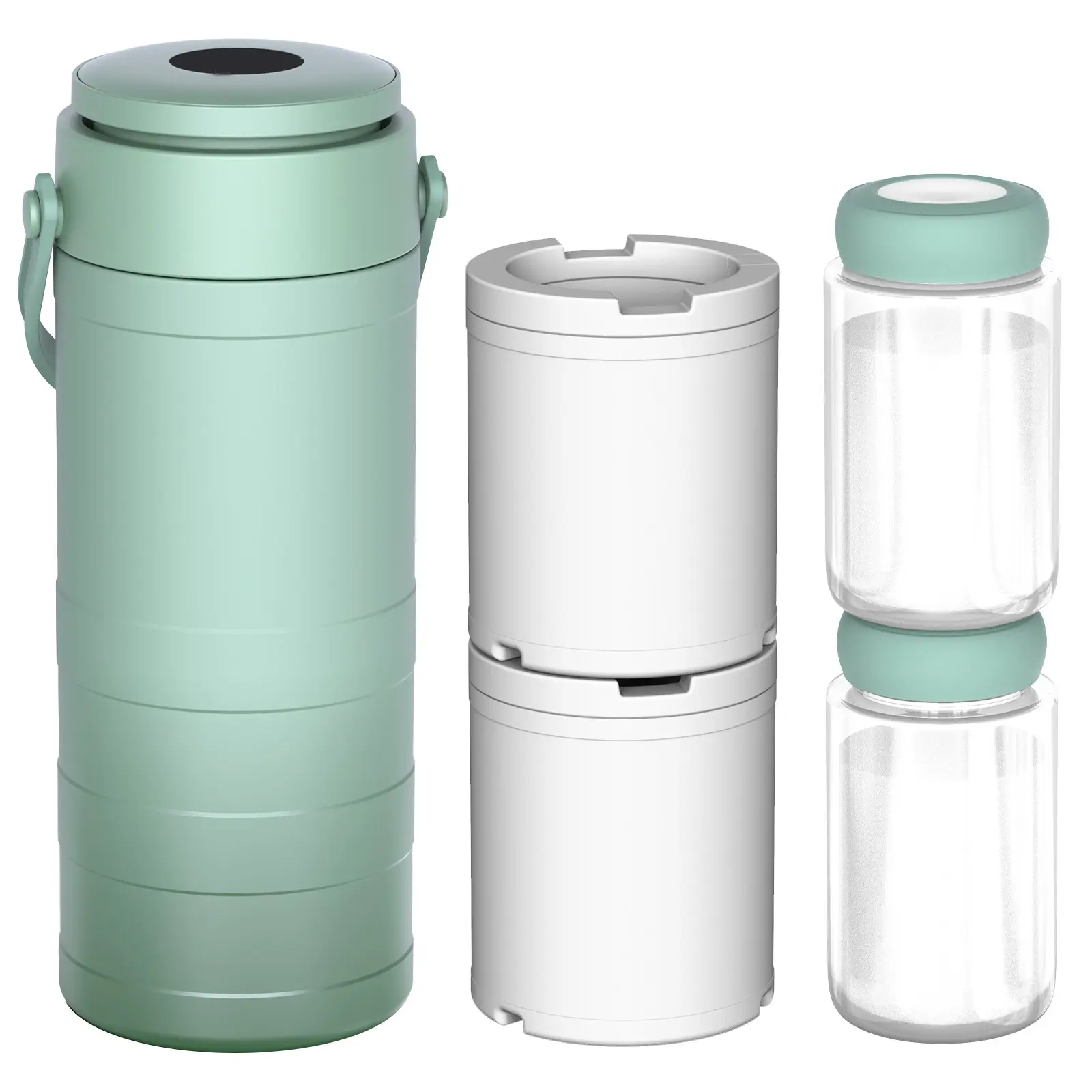 Multifunctional Quick Freezer Thermal Tumbler, Portable Insulated Travel Tumbler for Breastmilk & Iced Coffee, Cooler Bottle for Car & Outdoor Camping, Insulated Drinkware