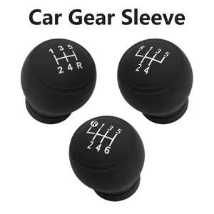 Flexible Silicone Manual Gear Shift Knob Protective Cover, Wearproof Non-slip Waterproof Dust Resistant Shifter Skin, Universal Auto Interior Gear Rod Protection Accessory