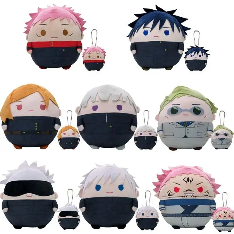 Anime Jujutsu Kaisen Push Stuffed Dolls for Anime Fans - 10/22/30cm Pure Cotton JJK Series Toys with Mahito, Satoru Gojo, Itadori Yuji, Fushiguro Megumi, Geto Suguru, Nanami Kento