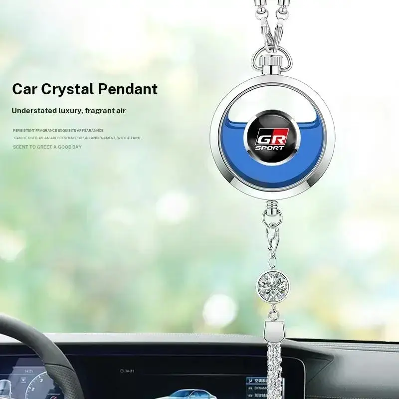 Car Perfume Pendant Air Freshener Hanging Perfume Diffuser For Toyota Corolla Yaris Aygo Prius CHR Camry Auris Avensis Land Cruiser Prado 4Runner Hilux Harrier Avalon Venza Fortuner Verso Sienna Mirai