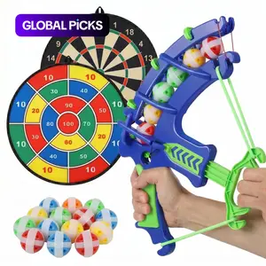 Random-Color Sticky Ball Dart Board Set with 12pcs Small Balls (1 Set), Indoor Sports Dart Board Toy, Parent–Child Interactive Toy Sports Game, Darts Board #GLOBAL PICKS