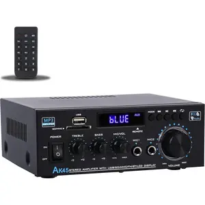 Stereo Audio Amplifier Upgraded AK45 Pro  Receiver for  Stereo, 400W 2    5.0 Power Amplifier System with FM Radio, USB, SD Card, and Remote Control