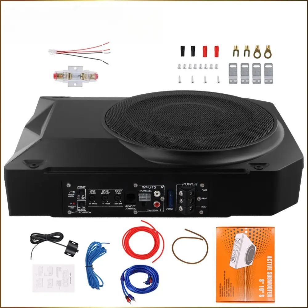 1 Set 1000W Slim Under-Seat Subwoofer Powered Car Truck Sub w/ Amp Kit Speaker 1 Set 1000W Slim Under-Seat Subwoofer Powered Car Truck Sub w/ Amp Kit Speaker