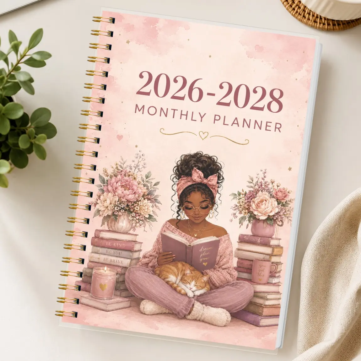 A5 Monthly Planner 2026-2028, Notebook Planner, Academic Planner, College Planner, Student Planner, Coil Binding, Mini Calendar & Notes Section, Office Learning Daily Organizer