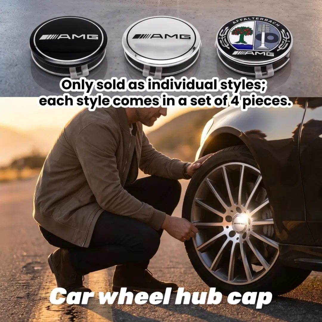 4 Pack Split Constructed Wheel Rim Skins, Quick Clip-On Wheel Outer Casings, Protect Wheel Rims Against Curb Scuffs and Road Contaminants, Compatible with C 43, C 63, GLC 43, GLE 53, GLE 63, GT 53, SL 63, EQE AMG, German Performance Vehicle Aftermarket Wh
