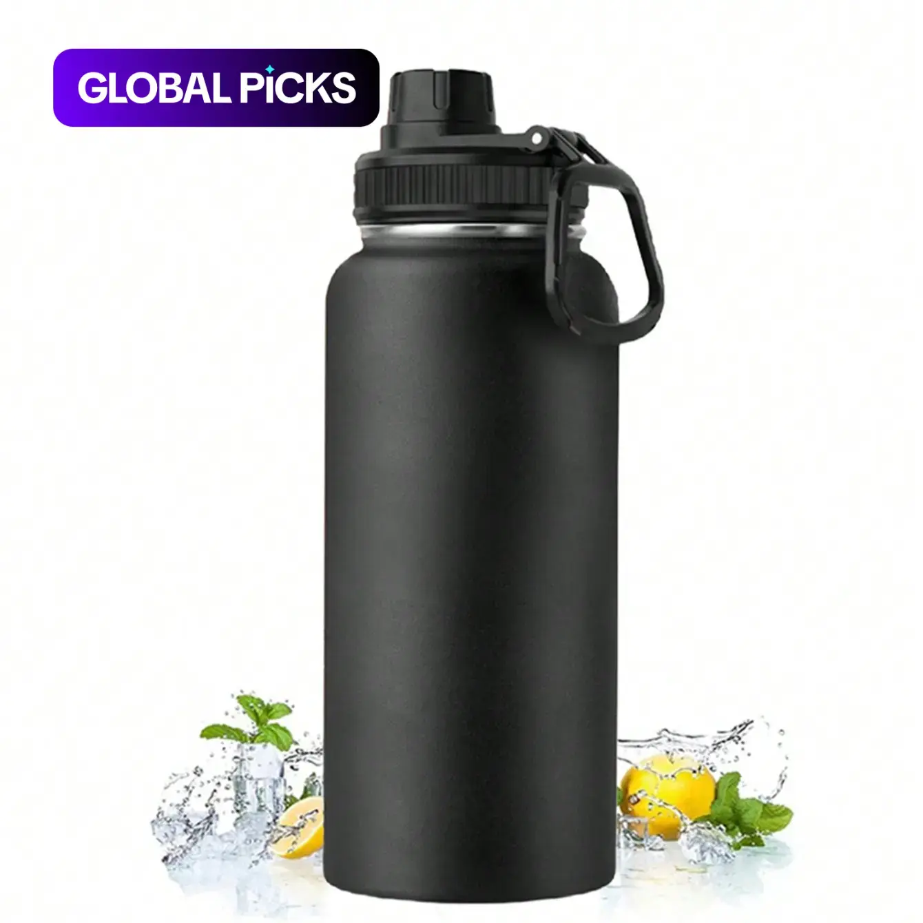 32oz/1000ML Stainless Steel Thermal Insulated Water Bottle, Lightweight, Portable, Ideal for Sports and Outdoor Activities, Perfect Holiday Gift for Christmas and Halloween, Insulated Bottles #GLOBAL PICKS