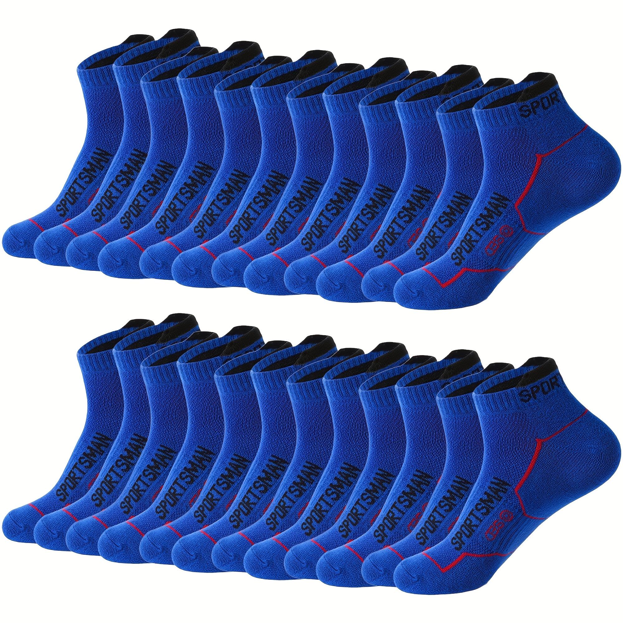 12 Pairs Breathable Men's Athletic Socks | Moisture-Wicking, Short-Cut Low-Top Casual Socks for Running, Sports, and Everyday Wear | All Season Comfort, Athletic Socks, Stretchy Fabric, Sweat-Resistant