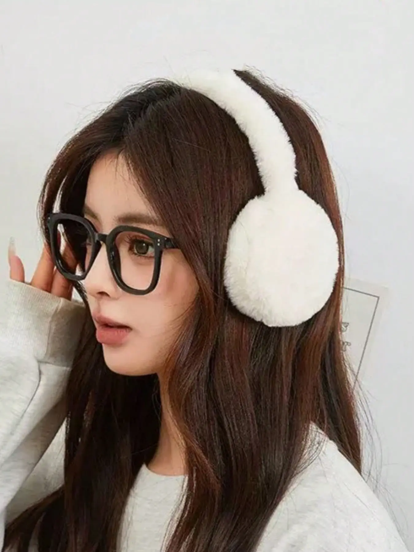 Women's Winter Ear Warmers, Adjustable Outdoor Cold Protection Ear Covers, Solid Color Versatile Frostproof Ear Protectors