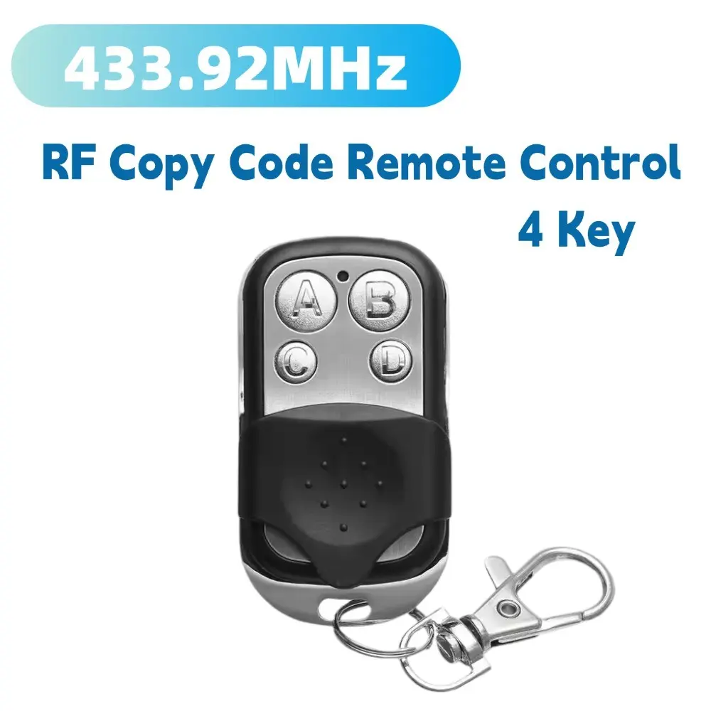 Universal Remote Control, 4-Key Abcd Four Key Functions Wireless Garage Door Opener, 433mhz Easy-To-Use Home Security Remote, 1/2/5 Pack