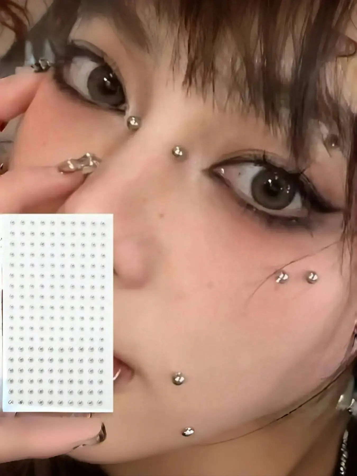 180Pcs Waterproof Fake Piercing Jewelry Set, Self-Adhesive Lip, Eyebrow, Nose, Face Jewels & Belly Rings, Non-Pierced Body Jewelry Kit