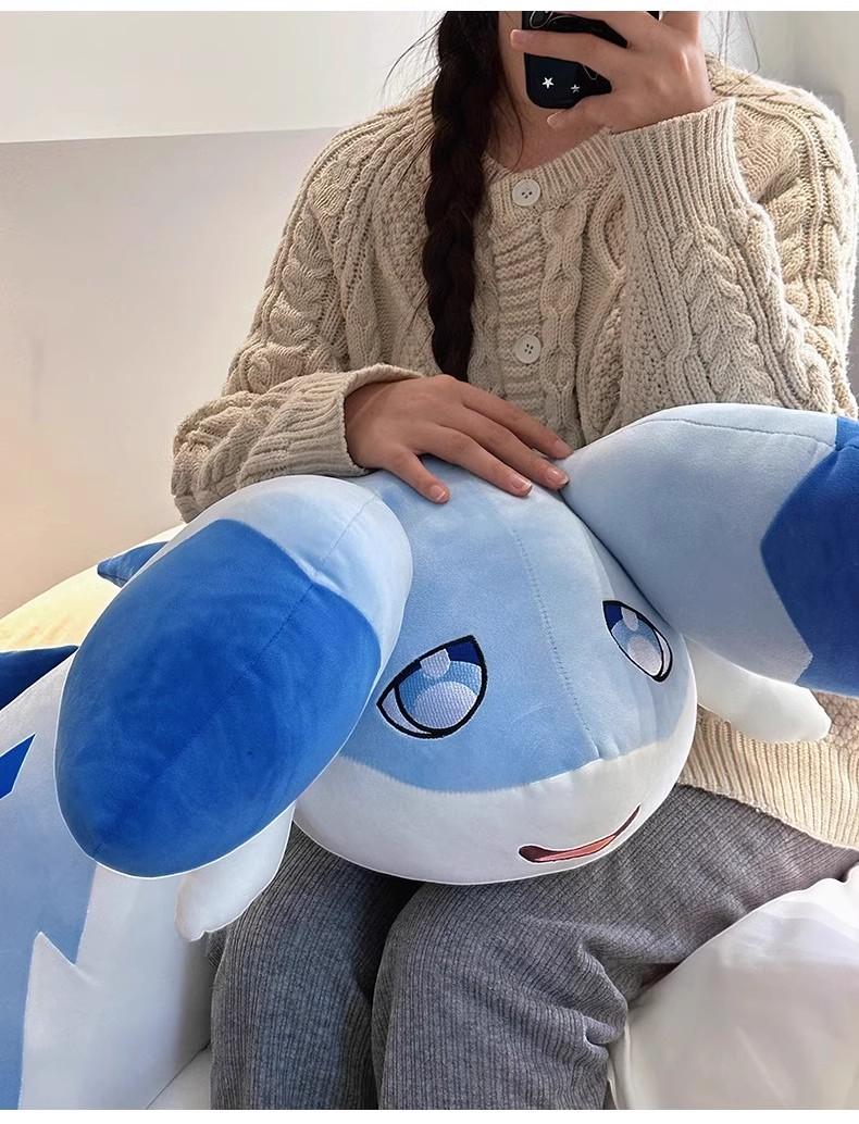 Palworld Plush Chillet Stuffed Pillow Bolster Toy Game Kawaii Grizzbolt Anime Peripheral Cloth Doll Stuffed Decor Modle