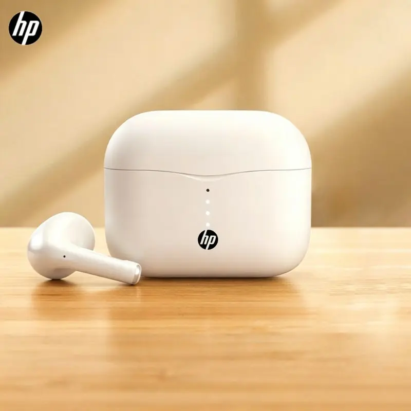 HP H23A Noise Cancelling Earphone, In-ear Design Wireless Headphone with Mic for Clear Calls & Music, Wireless Headphone for Gaming, Sports, Office, Lightweight Wireless Earbuds, Noise Cancelling Headphones, Wireless Earphones, Noise Canceling Earphones